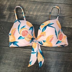 Shade & Shore Peach Citrus Bikini Top | 36C